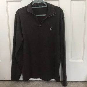 Brown Polo Quarter Zip